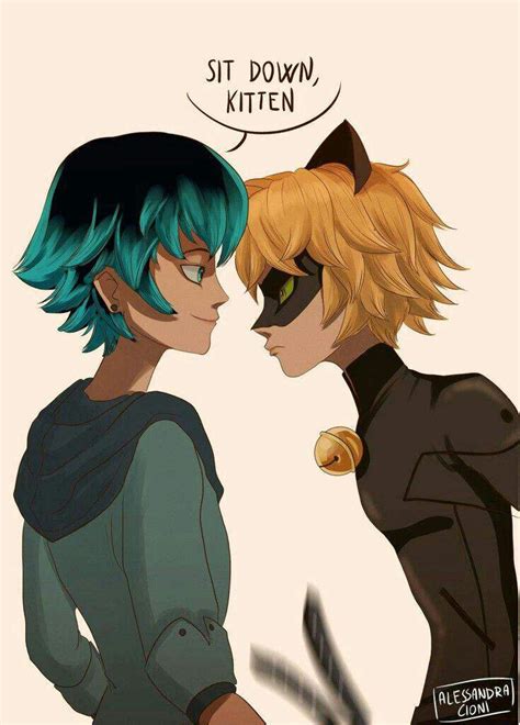 cat noir and luka|ladybug x cat noir comic.